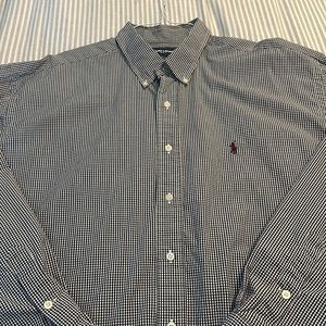 Mens Polo Golf Ralph Lauren XXL Tilden 100% Cotton Dress shirt Like New 2XL